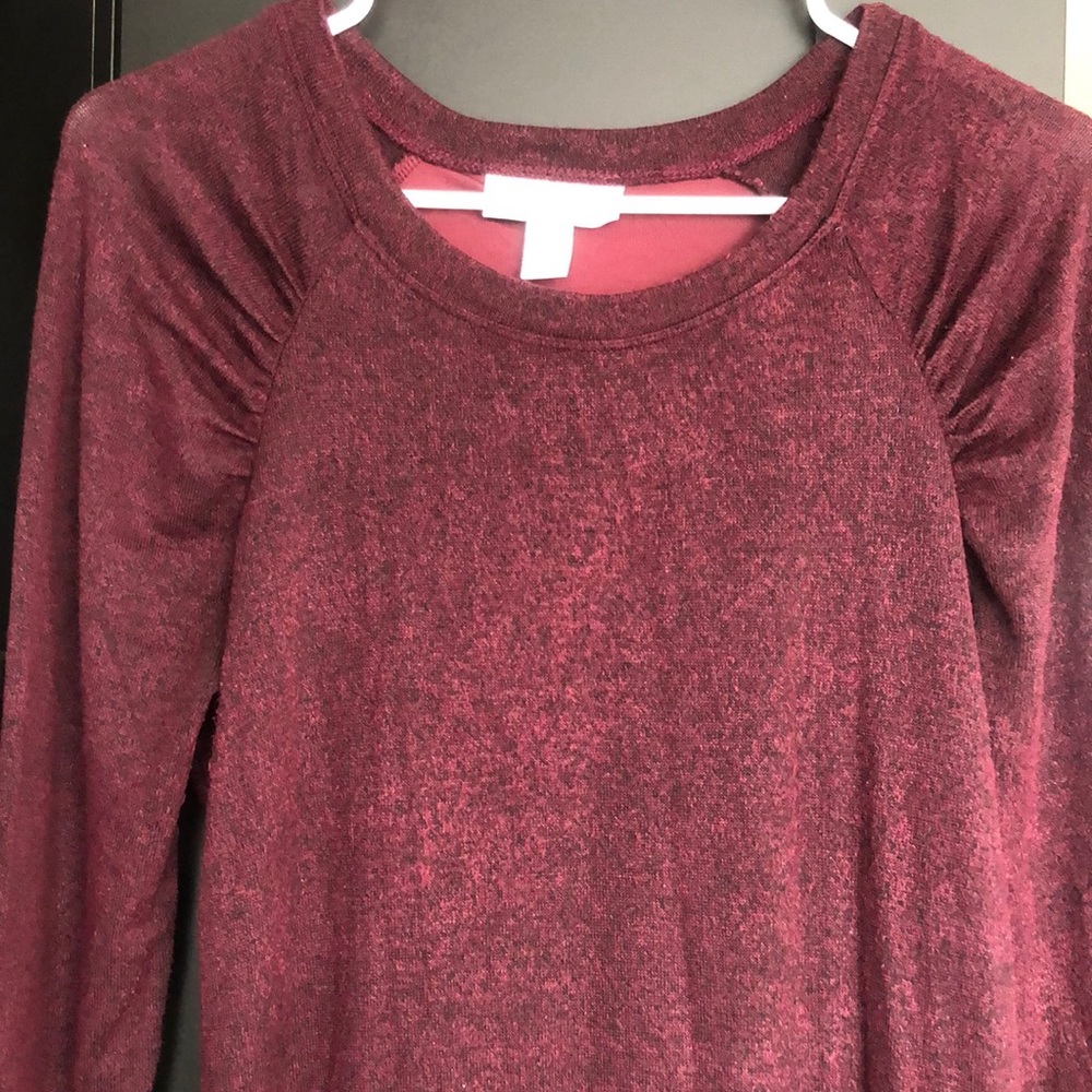 Maternity midi dress with long sleeves